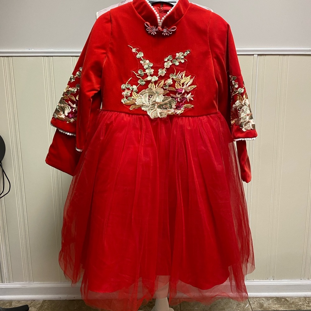 Traditional Chinese New Year Dress Red Lunar New Year - Picture 9 of 9